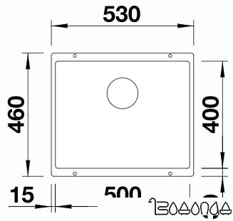 Кухонная мойка Blanco Subline 500-U 525995 (черный)