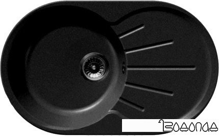 Кухонная мойка GranFest GF-R750L (черный)