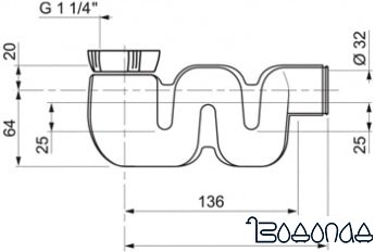 Сифон Wirquin Компакт SP3198