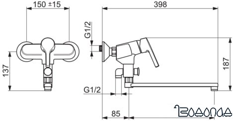 Смеситель Oras Saga Style 3942HY