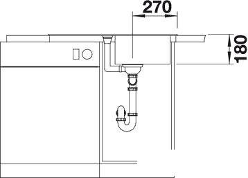 Кухонная мойка Blanco Favos Mini (кофе) [518188] фото 4