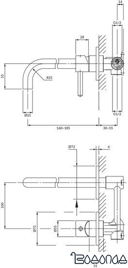 Смеситель Omnires Y Y1215HGR фото 4