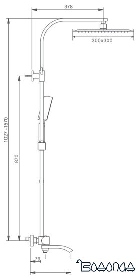 Душевая система Gappo G2407-60 фото 2