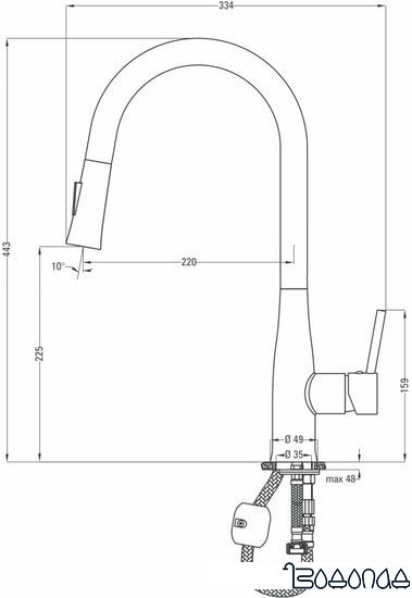 Смеситель Deante Lukrecja BDH W720