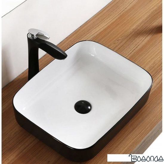 Умывальник Gid NC366 (белый/черный) фото 1