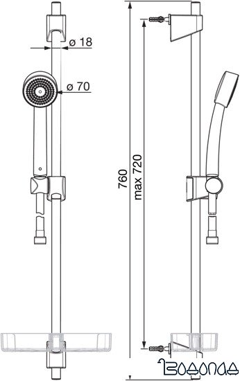 Душевой гарнитур Oras Apollo 540