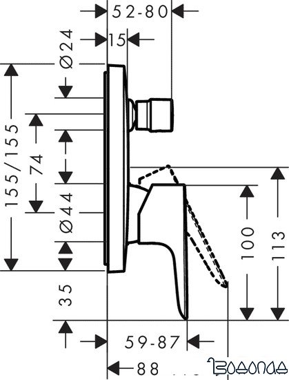 Смеситель Hansgrohe Talis E 71745000 (хром)