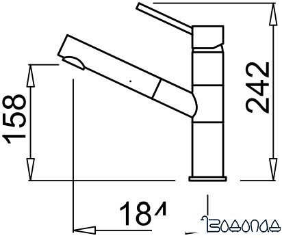 Смеситель Elleci Reno M70 Ghisa