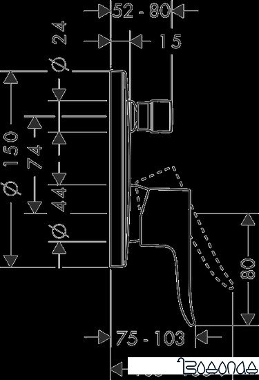 Смеситель Hansgrohe Metris 31493000