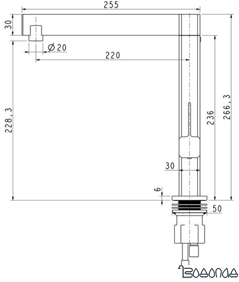 Смеситель Aquasanita Regito 2063 601 (черный металлик)