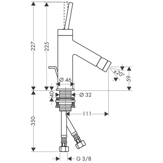 Смеситель Axor Starck 10211000 фото 2