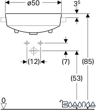 Умывальник Geberit Variform 500.782.01.2 фото 3