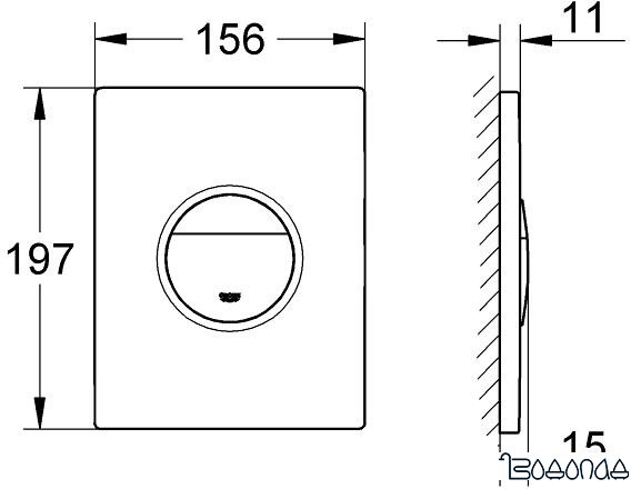 Grohe Nova Cosmopolitan 38847KI0 (черный/хром) фото 4