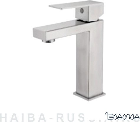 Смеситель Haiba HB10803-2 (нержавеющая сталь) фото 1