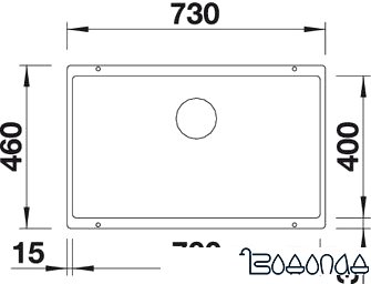 Кухонная мойка Blanco Subline 700-U (серый беж)
