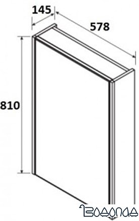 Roca Шкаф с зеркалом Up ZRU9303015