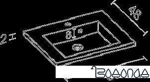 Умывальник Riho Broni 60x48 (F7BR106048111)