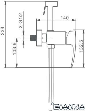 Гигиенический душ Gappo G2007-4
