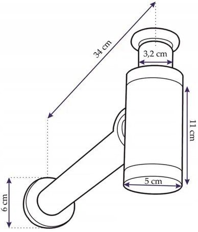 Сифон Rea Klik-Klak REA-A8586 (матовое золото) фото 4