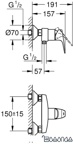 Смеситель Grohe BauFlow 23755000