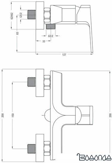 Смеситель Deante Maruna BGM 040M