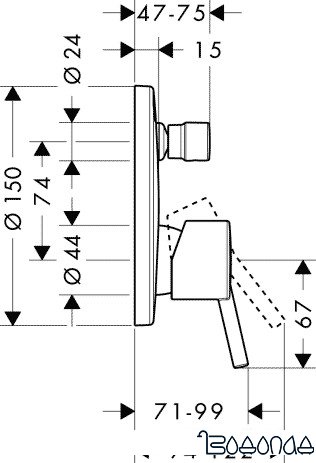Смеситель Hansgrohe Talis S 32475000 фото 2