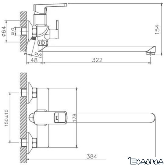 Смеситель Haiba HB22176