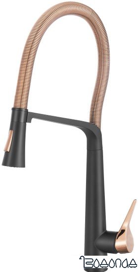 Смеситель ZorG ZRN 980137 (gunblack gold rosy) фото 1