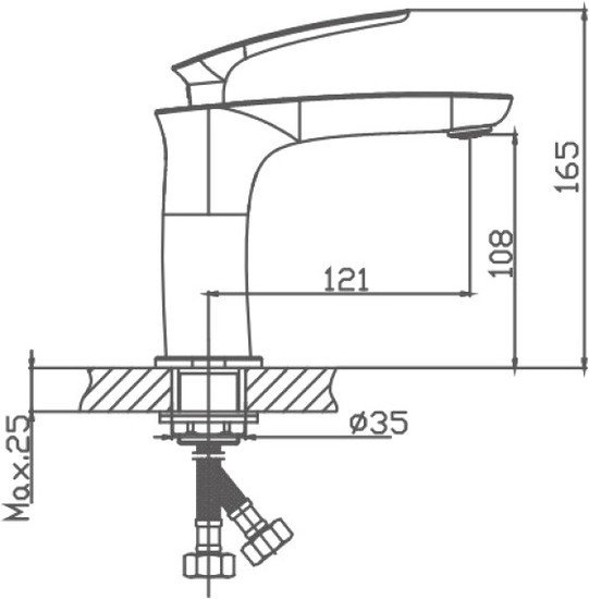 Смеситель Haiba HB10616 (хром)