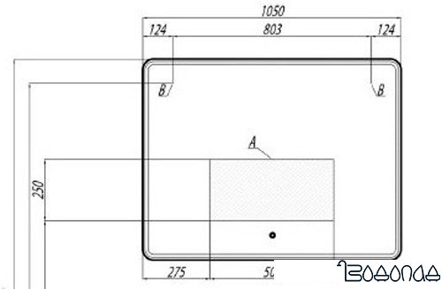 Акватон Зеркало Шерилл 105 1A206402SH010