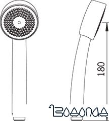 Душевая лейка Oras Apollo [252022] фото 2