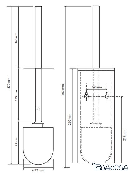 Ершик для унитаза Bemeta Nero 135913090