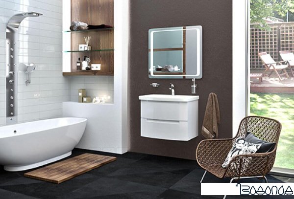 Аква Родос Тумба с умывальником HeadWay 70 АР0001715 (подвесная, белый)