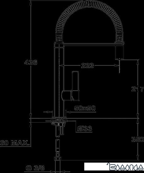 Смеситель TEKA FO 937 White [62937020FW]