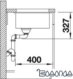 Кухонная мойка Blanco Rotan 500-U (кофе) 521353 Кухонная мойка Blanco Rotan 500-U (кофе) 521353