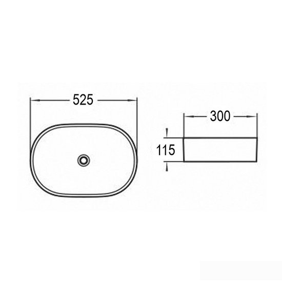 Умывальник Azario AZ-1048 SP
