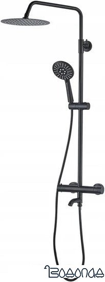 Душевая система Rea Lungo REA-P4113 (черный)