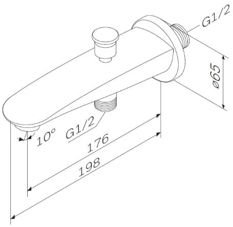 Излив AM.PM Like F8070100 фото 4