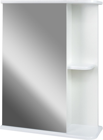 Doratiz Шкаф с зеркалом Гретта 60 (левый, белый)