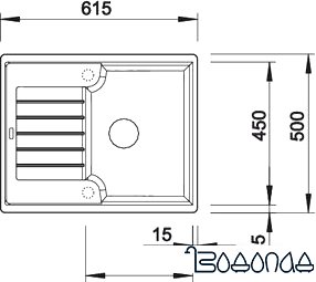 Кухонная мойка Blanco Zia 40 S (белый) [516922]