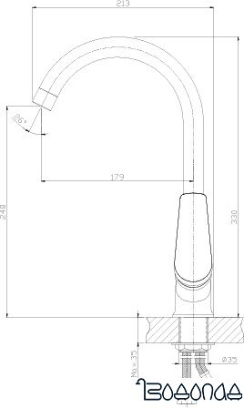 Смеситель Rossinka Silvermix S35-23 (хром)