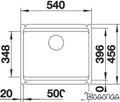 Кухонная мойка Blanco Etagon 500-U (базальт) 525154
