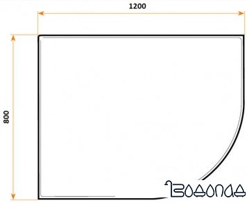 Душевая кабина Niagara NG-1910-01L 120x80 (левая)