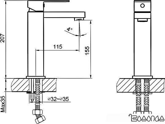 Смеситель Ahti Hamina HA201101