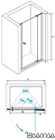 Душевая дверь RGW HO-06 80 см