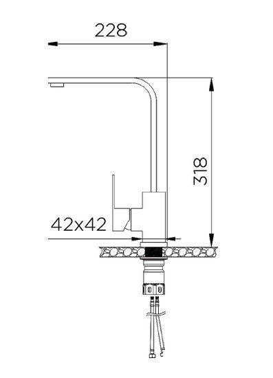 Смеситель ZorG ZRN 980152 (черный)
