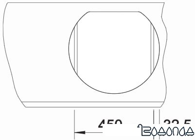 Кухонная мойка Blanco Rondoval 45 525962 (черный)