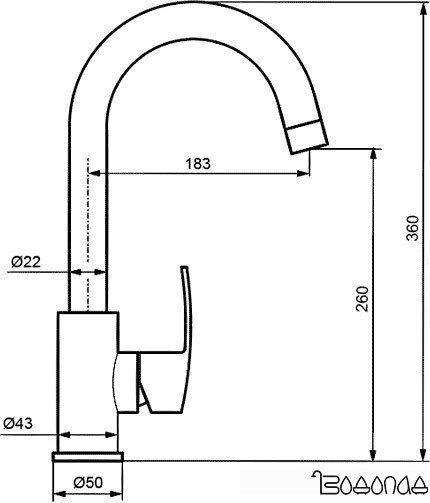 Смеситель Ahti Mikkeli MK101011 фото 2