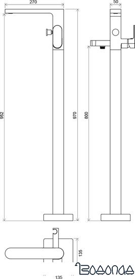 Смеситель Ravak CR 080.00 [X070101]