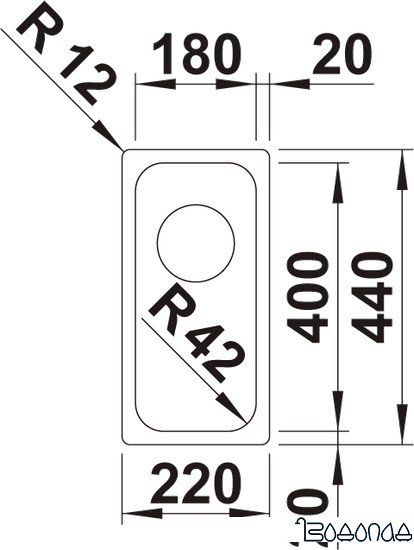 Кухонная мойка Blanco Solis 180-IF 526114 (полированная)